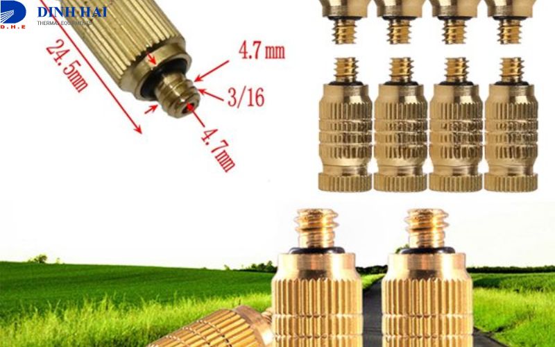 Chọn đầu b&eacute;c phun theo k&iacute;ch thước