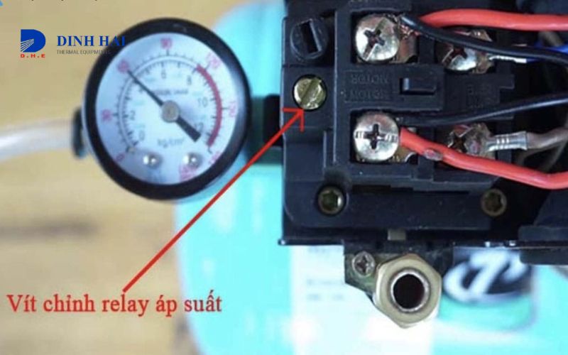 cách chỉnh rơ le áp suất nước